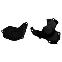 CLUTCH & IGNITION COVER PROTECTOR HONDA CRF450R 10-16 BLACK